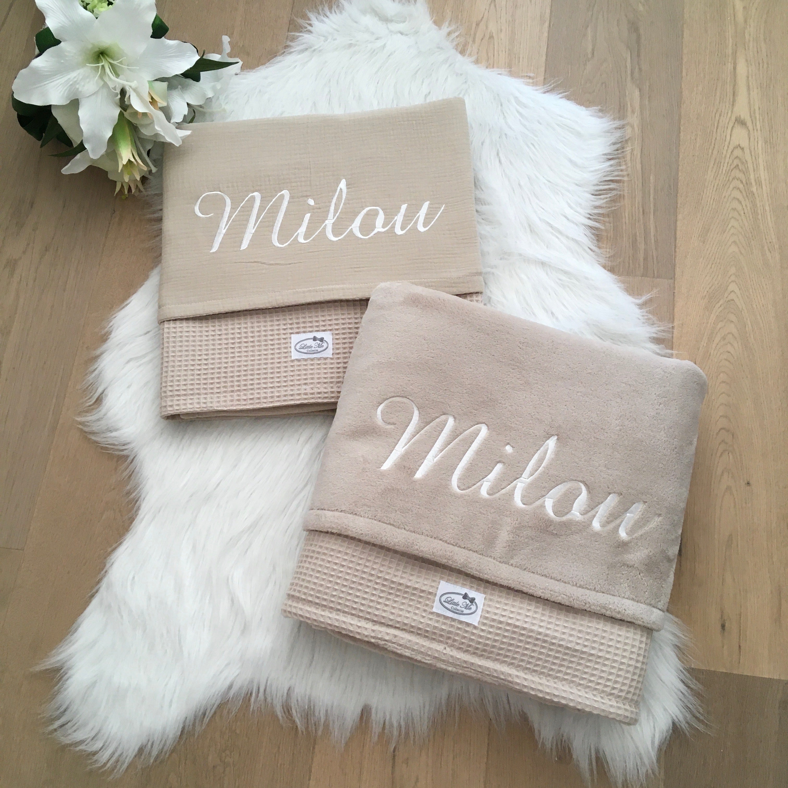 Winterdeken Warm Wafel beige