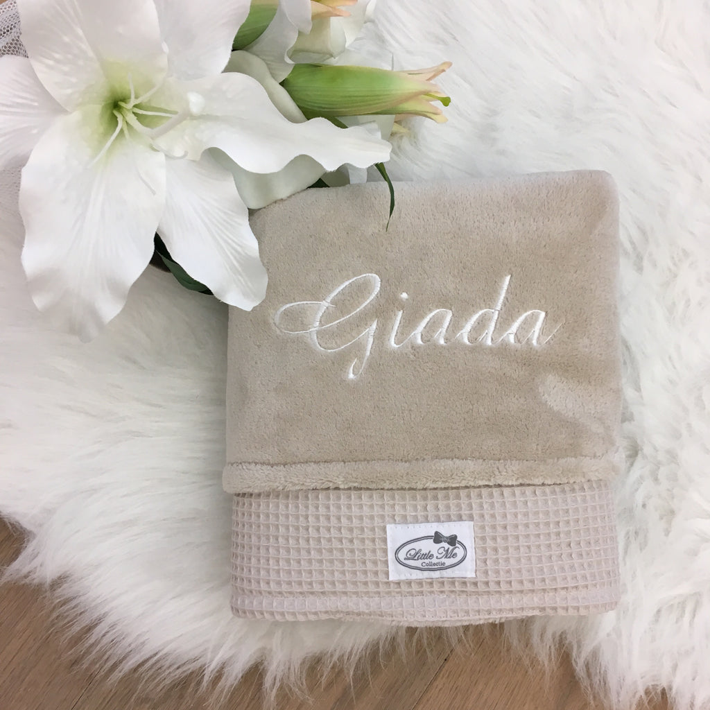 Winterdeken Warm Wafel beige