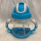 Drinkbeker met rietje 320ml turqouise