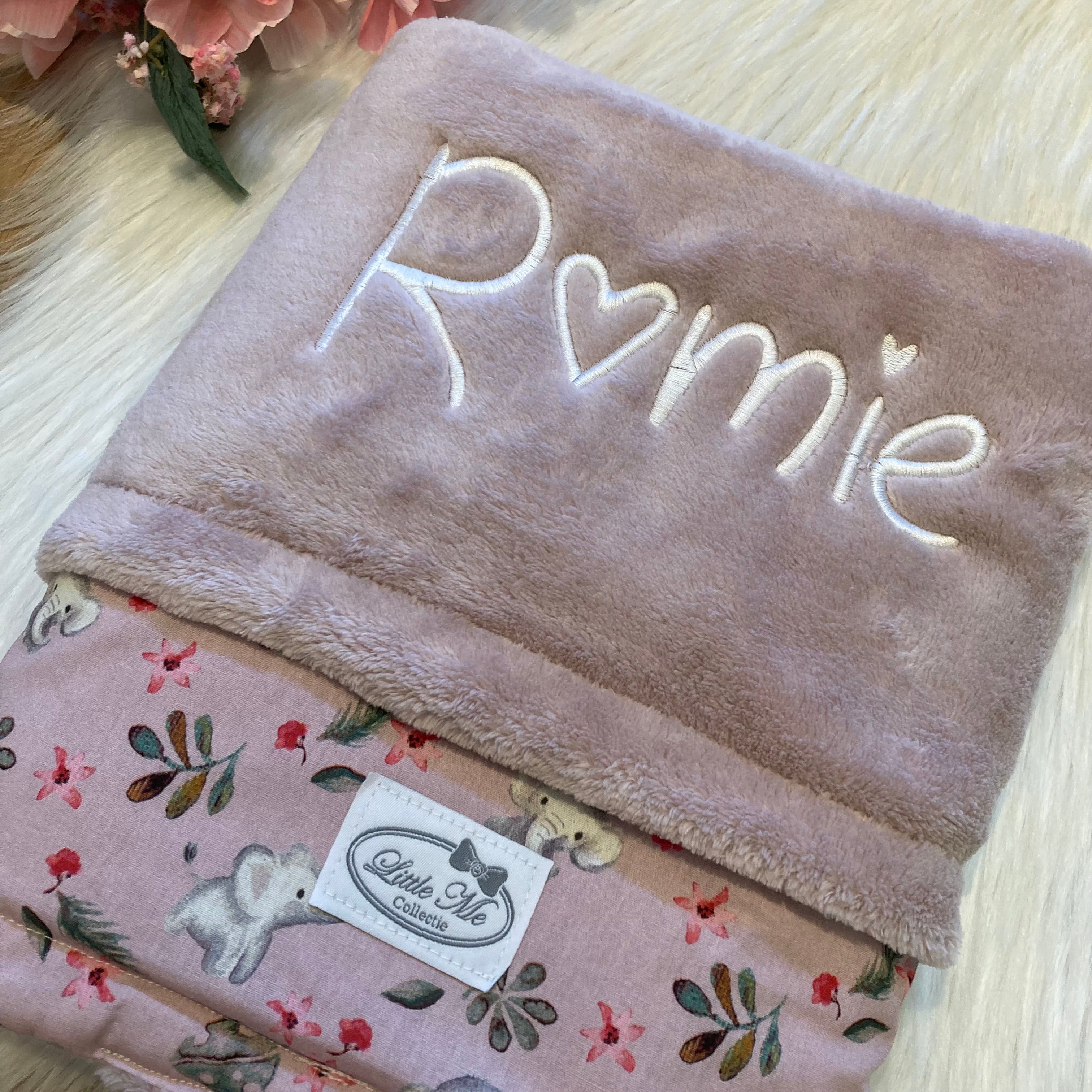 Winterdeken Elefant oud roze