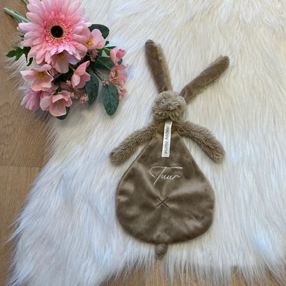 Rabbit Richie Tuttle met naam | Gepersonaliseerde met naam | bruin