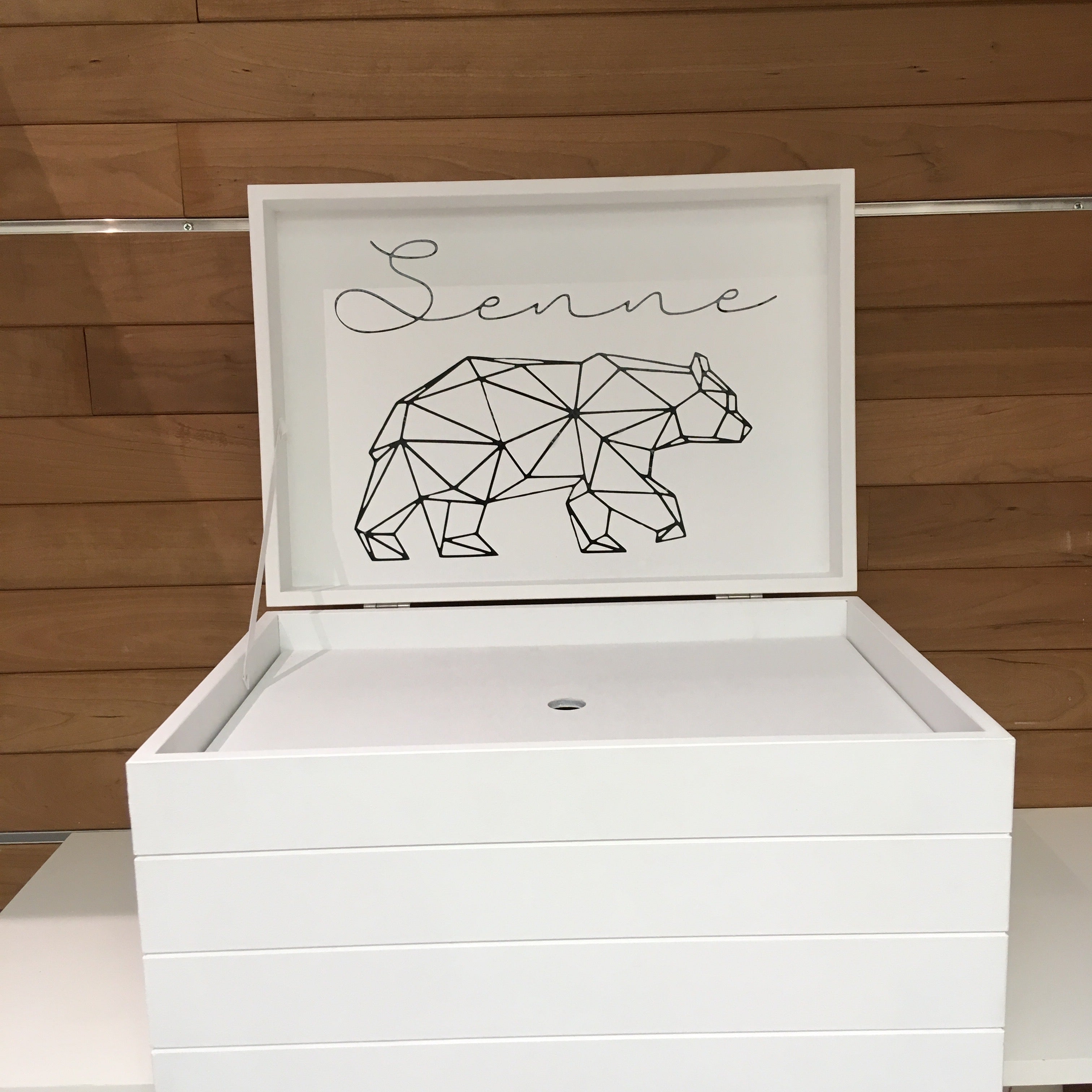 Doopsuiker- Speelkoffer met lijnen wit