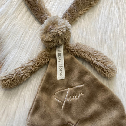 Rabbit Richie Tuttle met naam | Gepersonaliseerde met naam | bruin