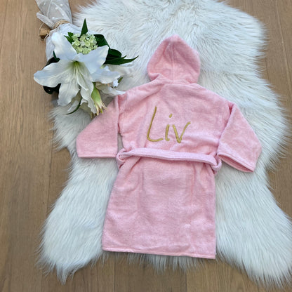 Baby badjas met naam | Gepersonaliseerde | Baby Blush