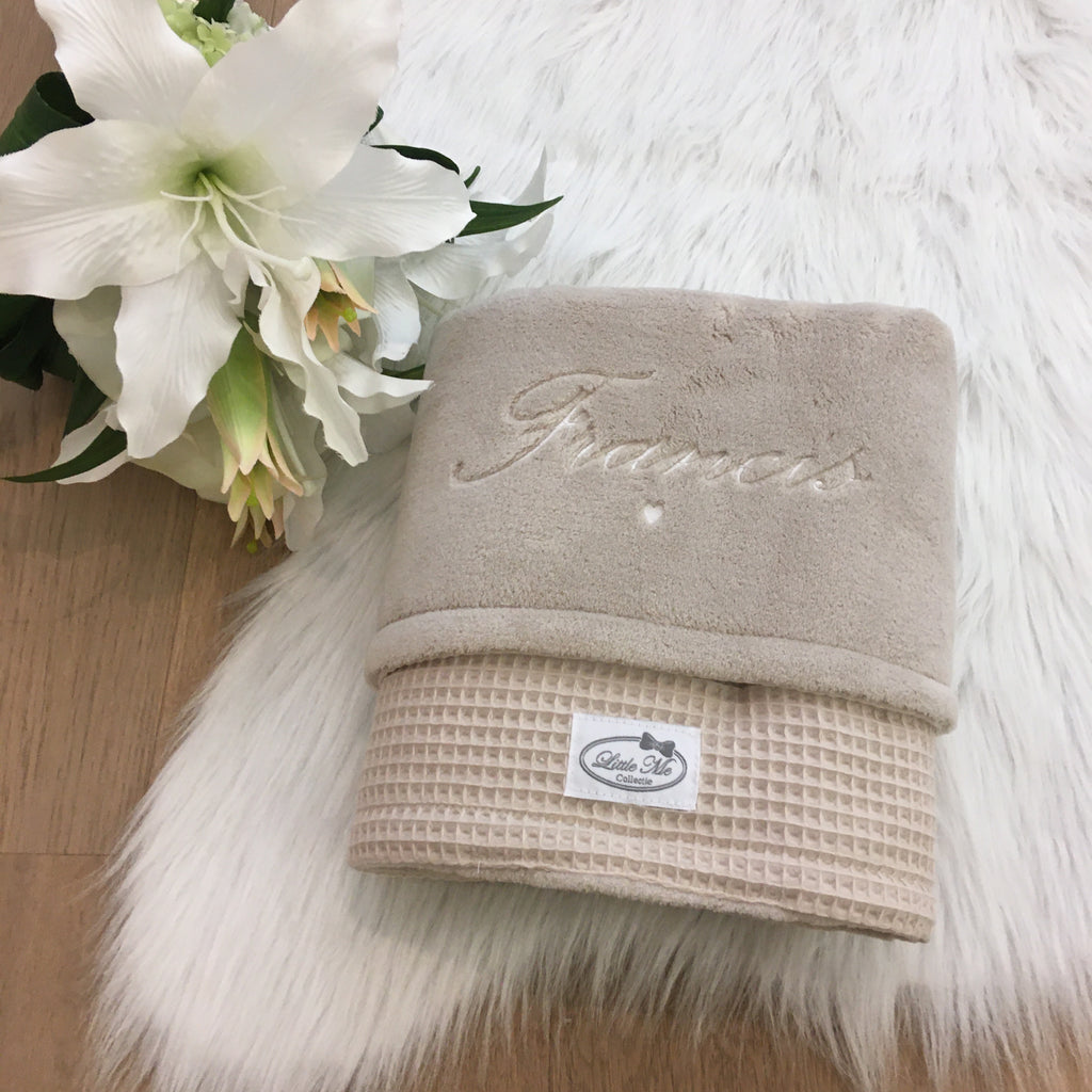 Winterdeken Warm Wafel beige