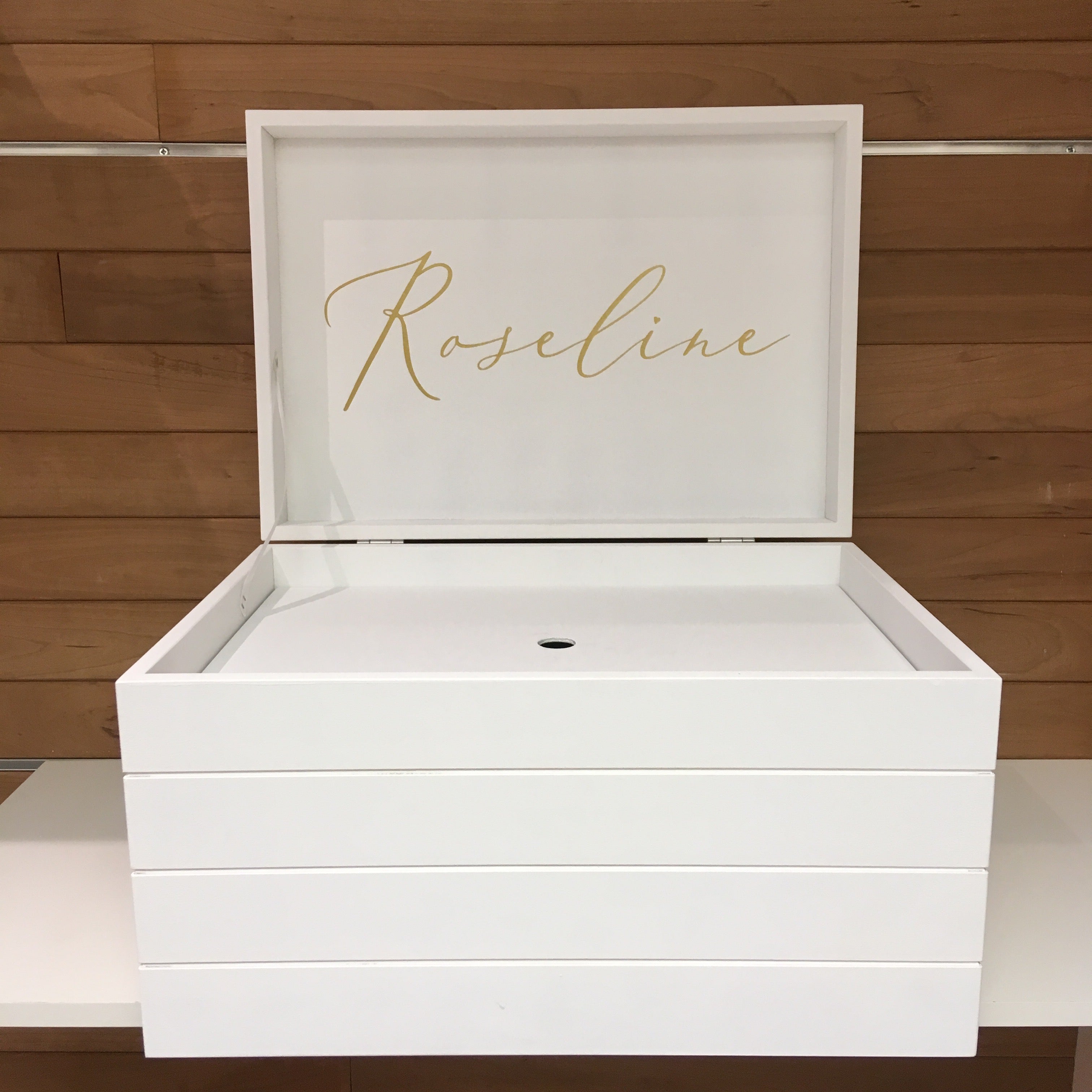 Doopsuiker- Speelkoffer met lijnen wit