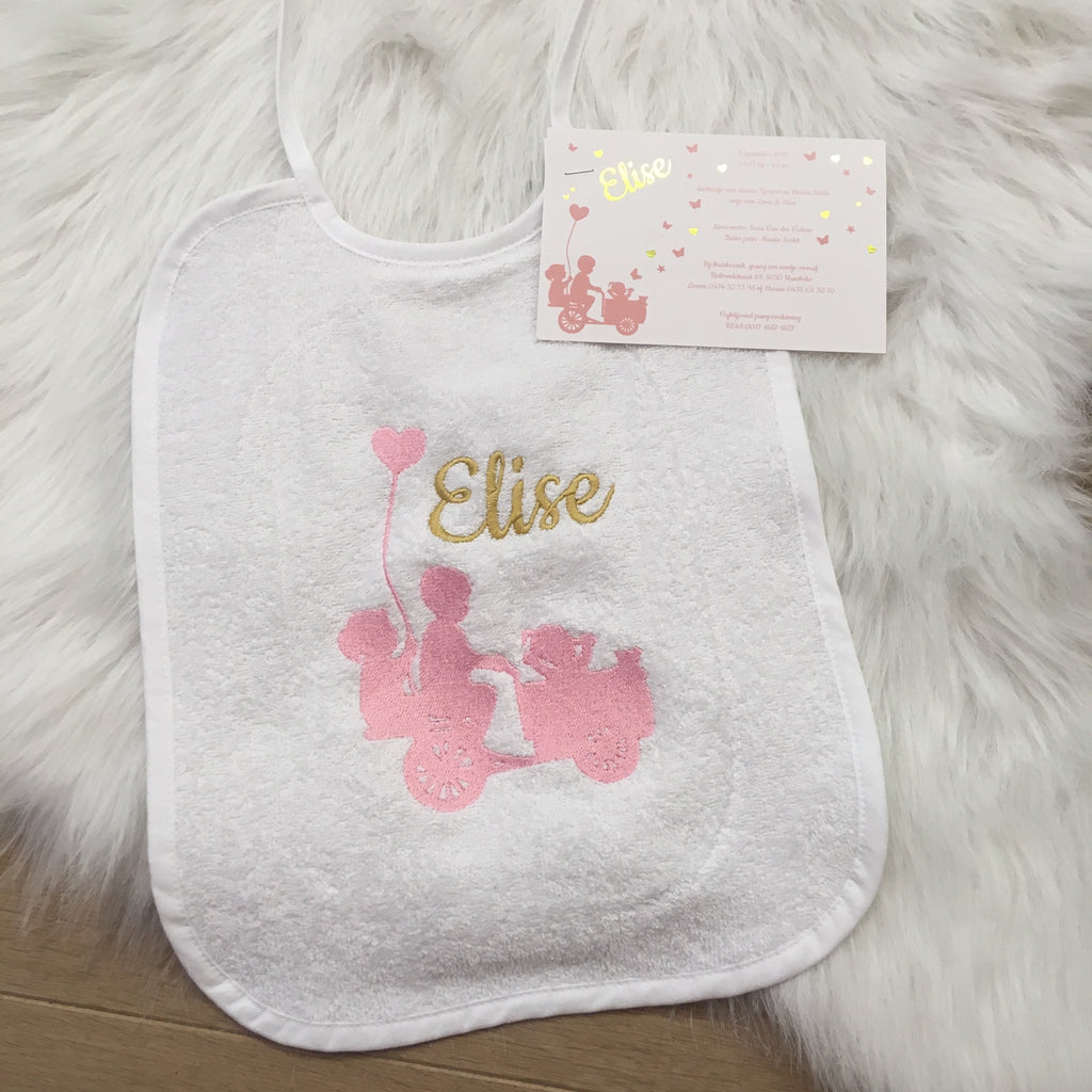 Borduring geïnspireerd op geboortekaartje of foto (prentje)