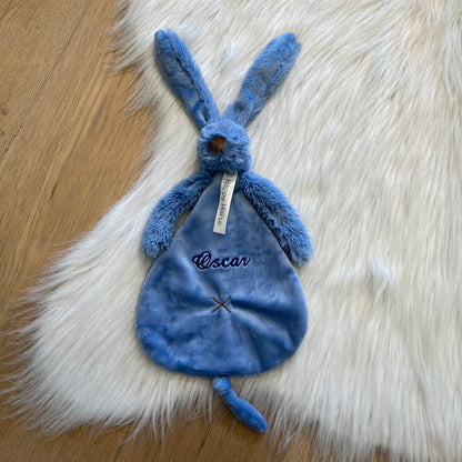 Rabbit Richie Tuttle met naam | Gepersonaliseerde met naam | jeans blauw
