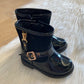 Zwarte Lack boots