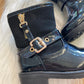Zwarte Lack boots