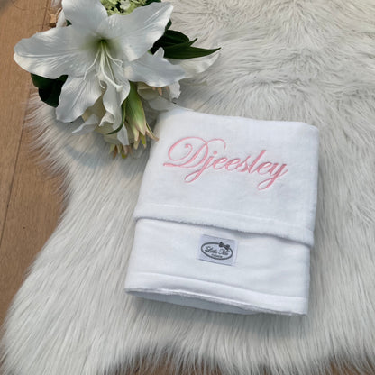 Soft Suéde Winterdekentje met naam | Gepersonaliseerde | Soft Cloud