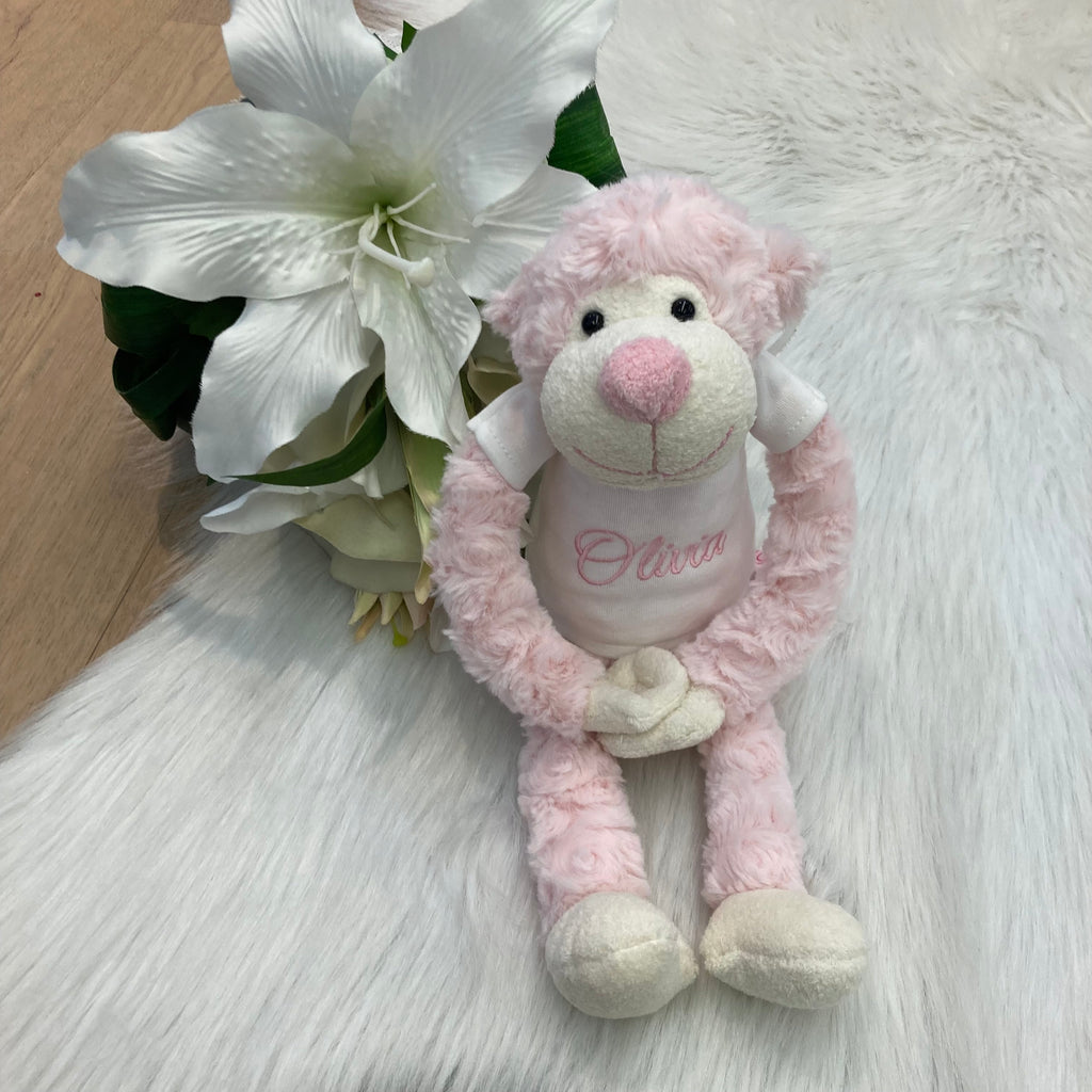 Slingeraap 45cm lichtroze