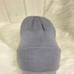 Casual beanie lichtgrijs