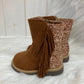 Camel Shiny boots