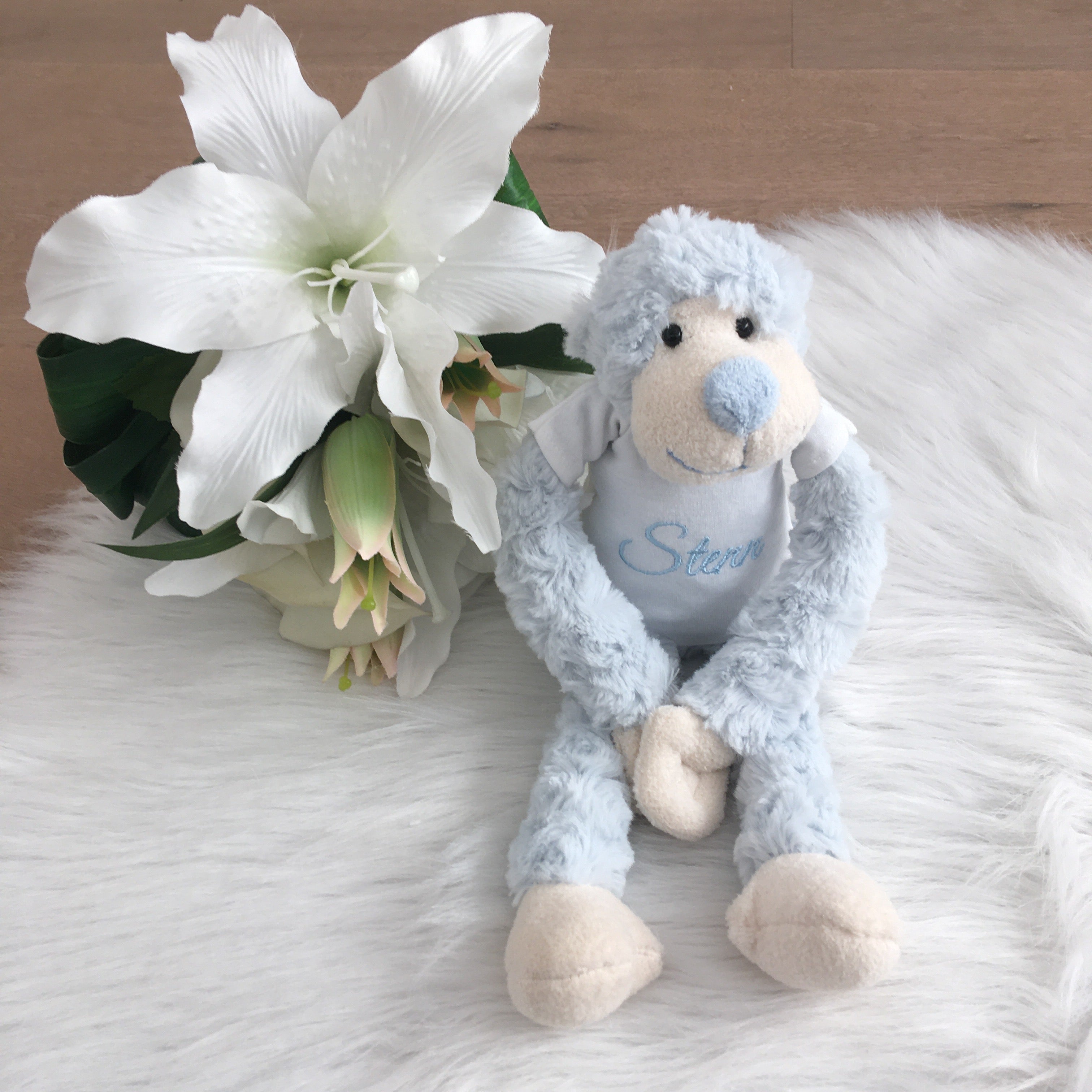 Slingeraap 45cm lichtblauw