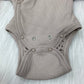 Longsleeve body wrap bodysuit taupe
