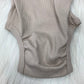 Longsleeve body wrap bodysuit taupe