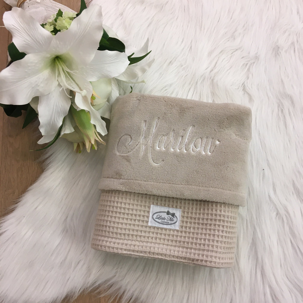 Winterdeken Warm Wafel beige