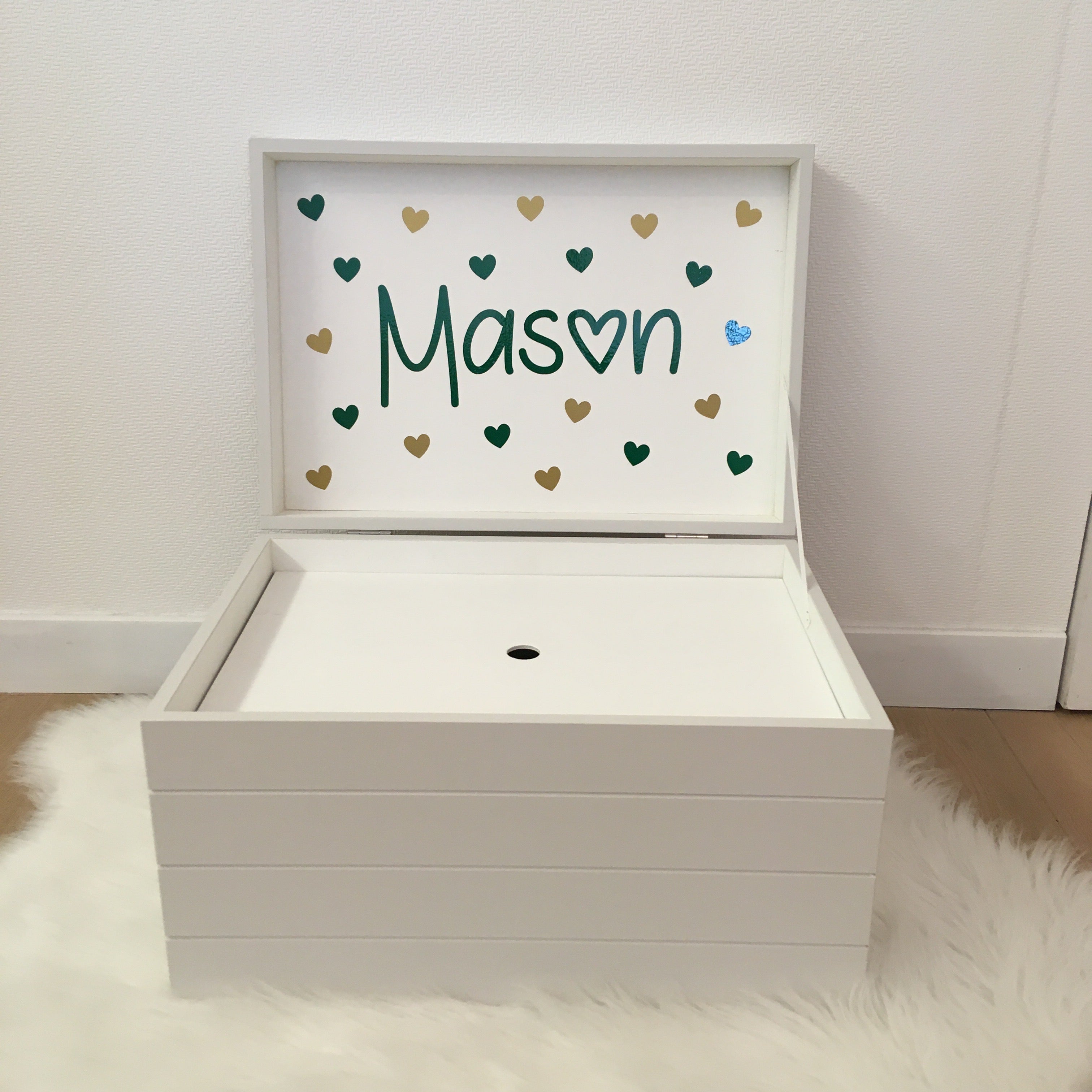 Doopsuiker- Speelkoffer met lijnen lichtgrijs