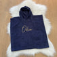 Poncho marineblauw