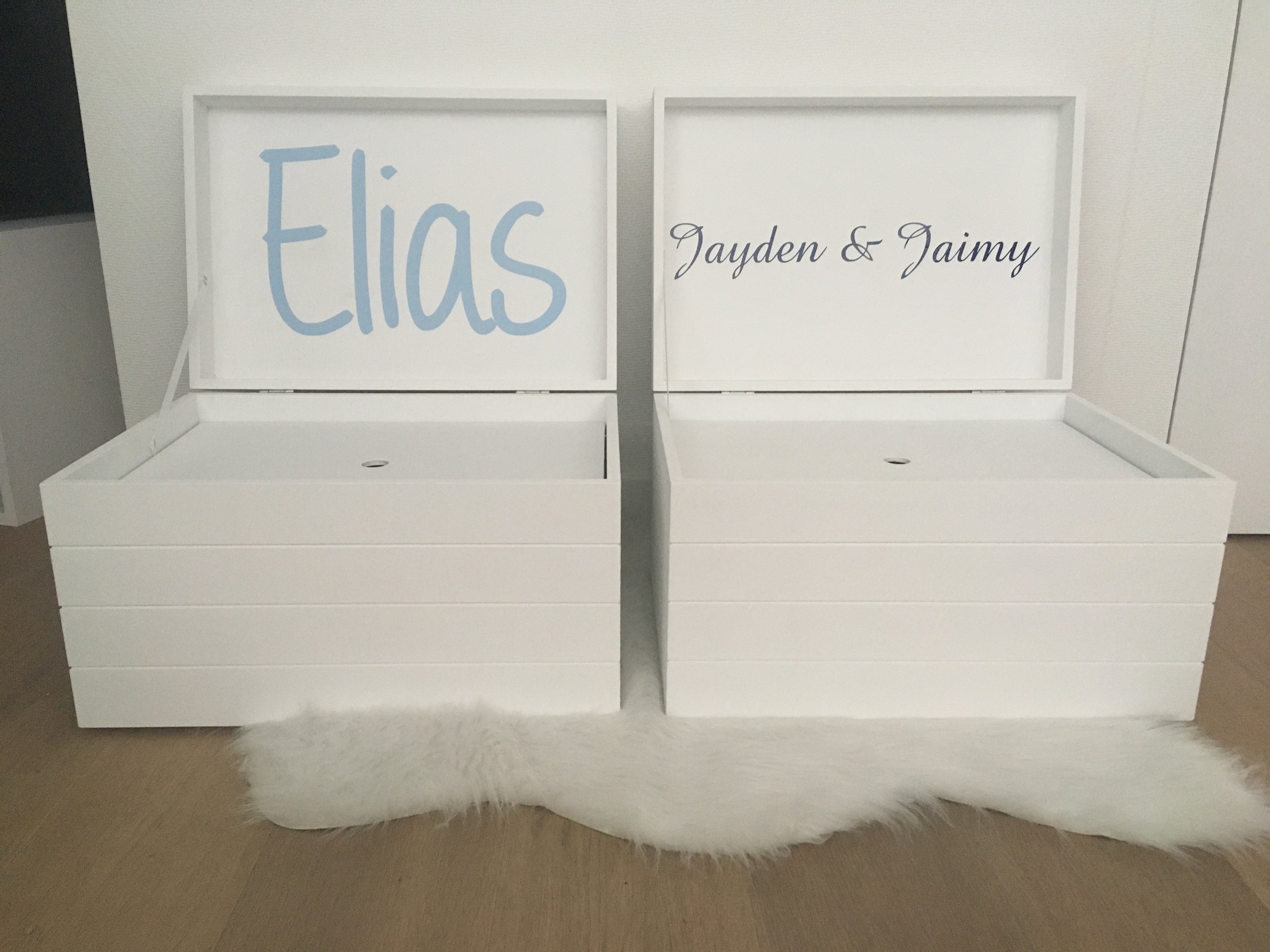 Doopsuiker- Speelkoffer met lijnen wit