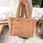 Teddy Shopper Bag Camel Polyester Camel