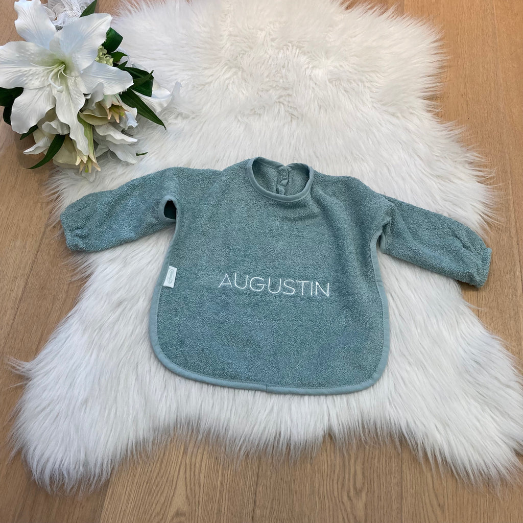 Mouwslab Uni stone green