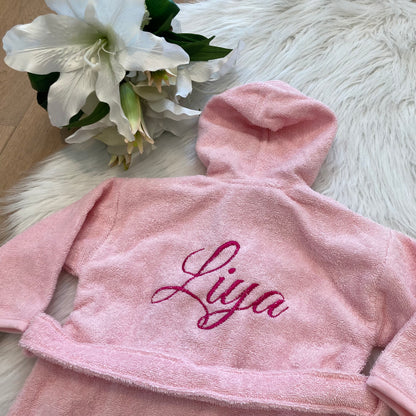 Baby badjas met naam | Gepersonaliseerde | Baby Blush