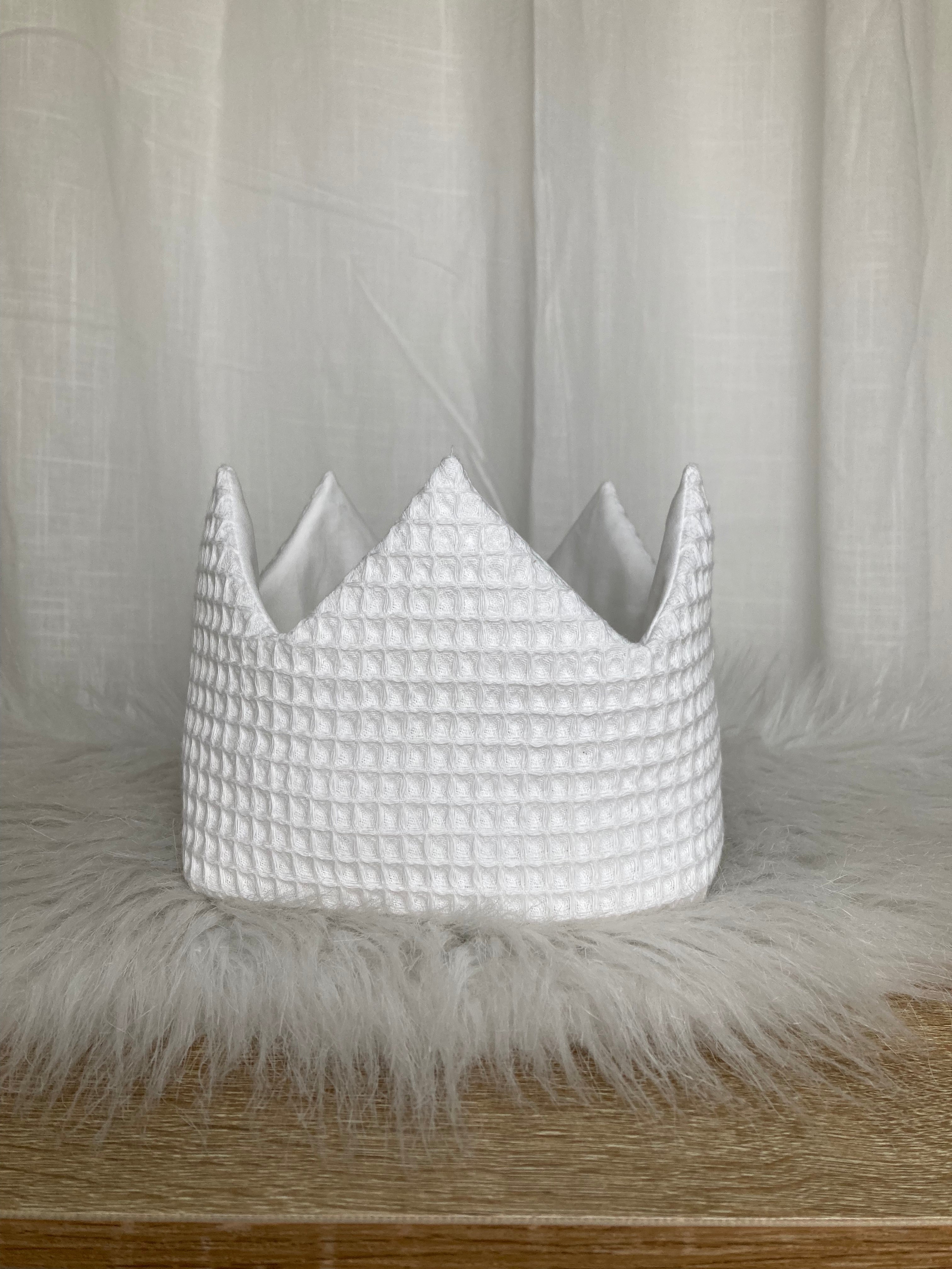 Verjaardagskroon Warm wafel  wit