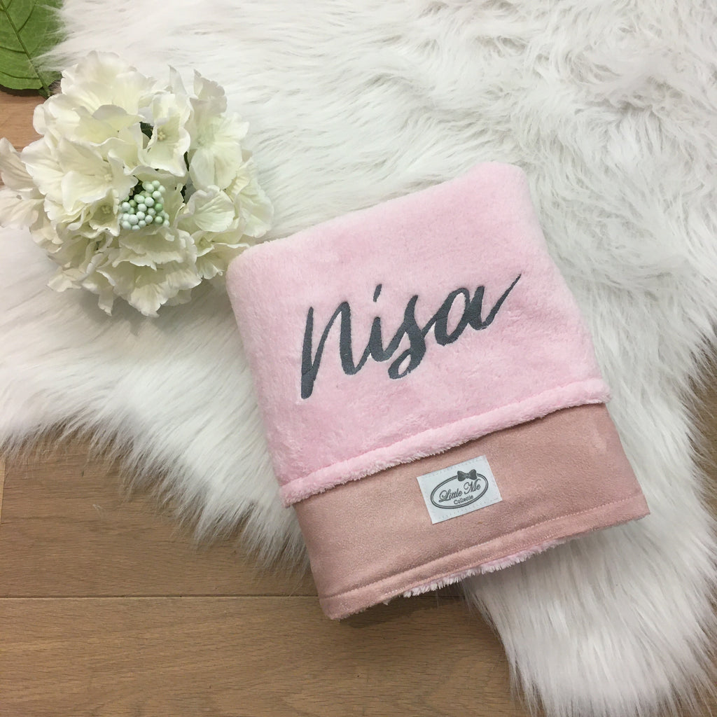 Winterdeken Soft suède roze