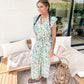 sleeveless floral combinaison