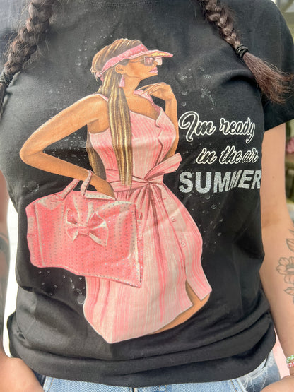 T-shirt I'm ready in the air summer