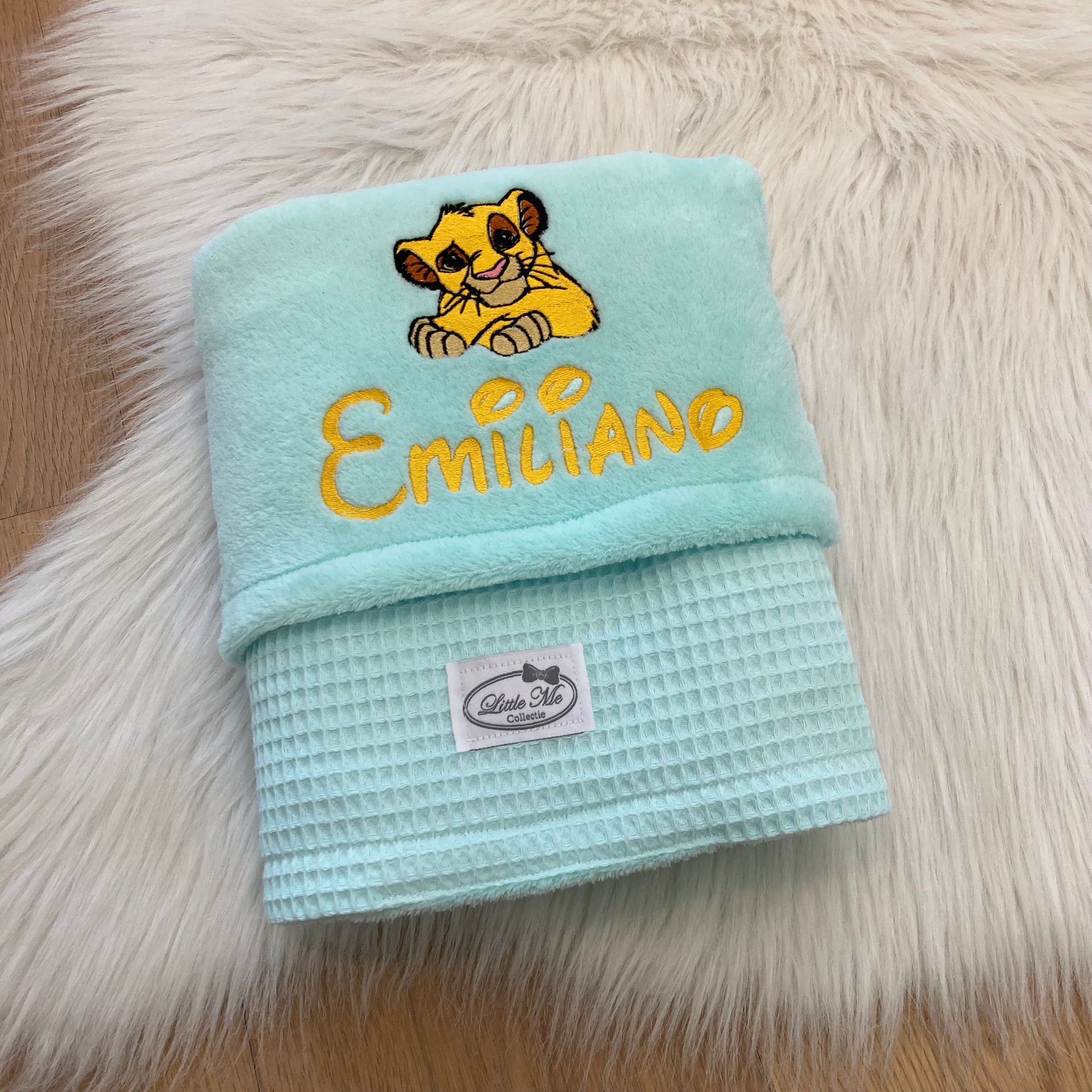 Winterdeken warm wafel munt