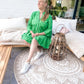 Embroidered Dress groen
