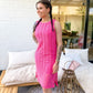 Lace dress pink