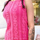 Lace dress pink