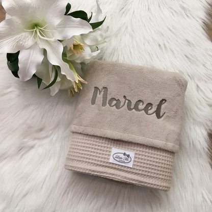 Mix and Match Warm Wafel Winterdekentje met naam | Gepersonaliseerde |