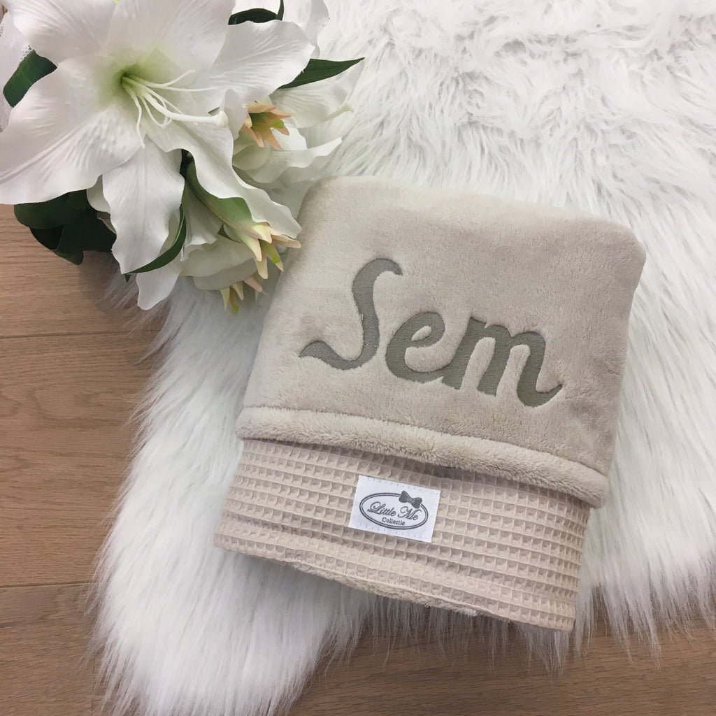Winterdeken Warm Wafel beige