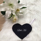 Speendoek hart wafel Navy