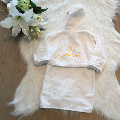Baby badjas met naam | Gepersonaliseerde | Soft cloud