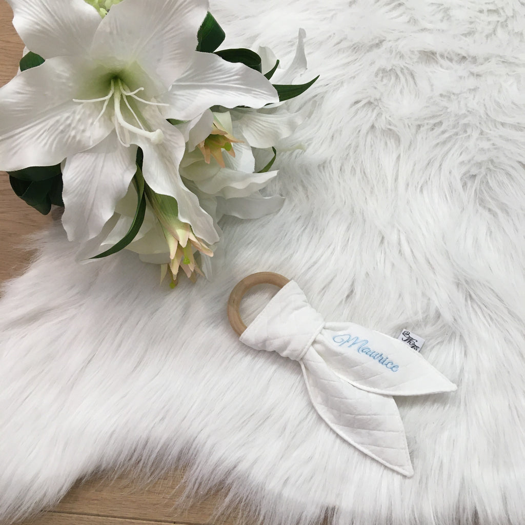 Bijtring sweet diamond ecru