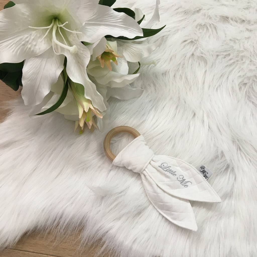 Bijtring sweet diamond ecru