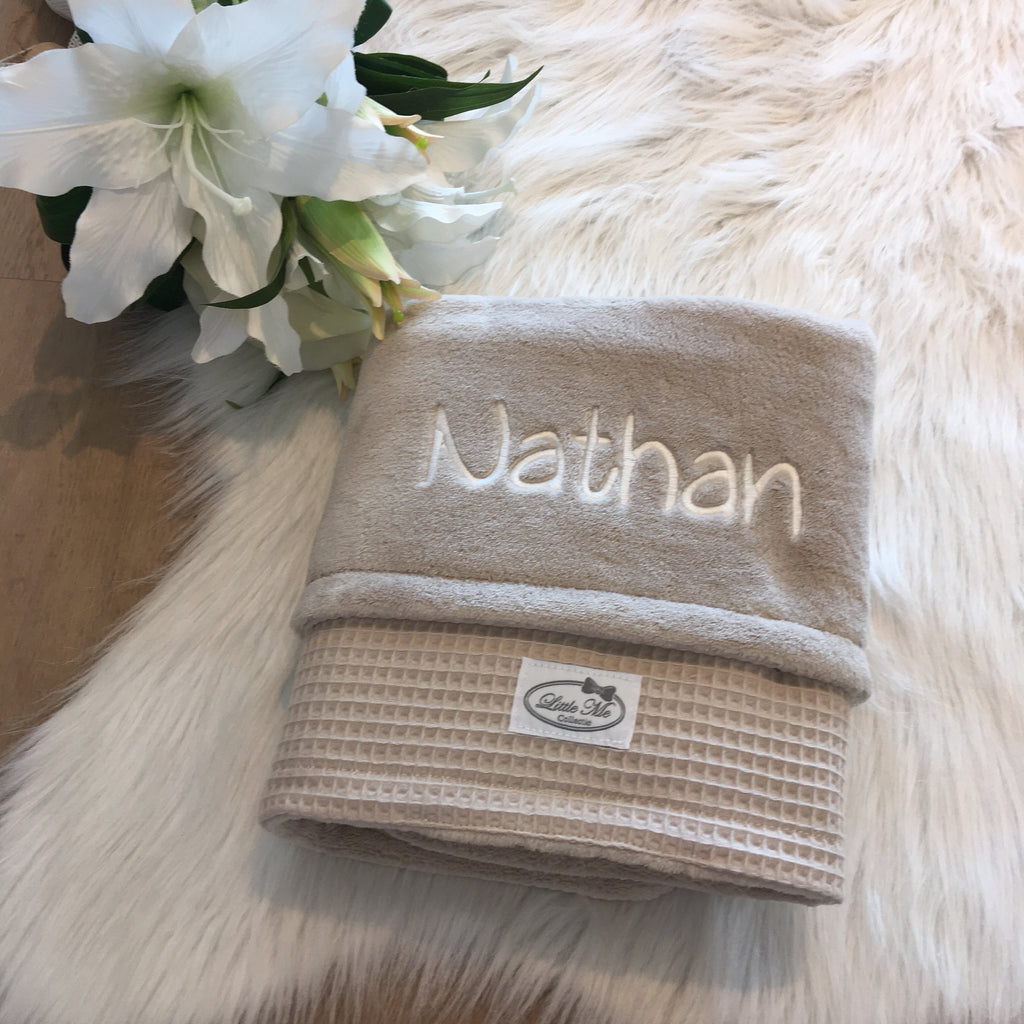 Winterdeken Warm Wafel beige