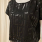 Fanny foil crop top