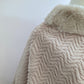 Poncho fluffy zacht Beige