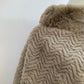 Poncho fluffy zacht Taupe