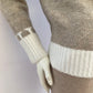 Large knit wool taupe