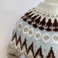 Large knit wool taupe