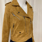 Suede biker jacket