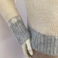 Large knit wool beige